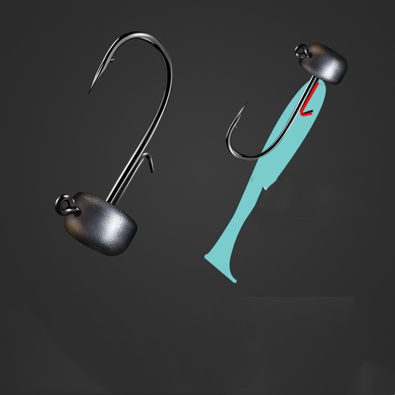 Set 10 Móc Câu Cá Giả Mềm Hình Nấm Chuyên Nghiệp