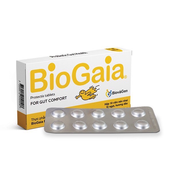 [CHÍNH HÃNG + QUÀ TẶNG] Men Vi Sinh Biogaia Protectis Tablets (dạng viên) - Hộp 10 Viên