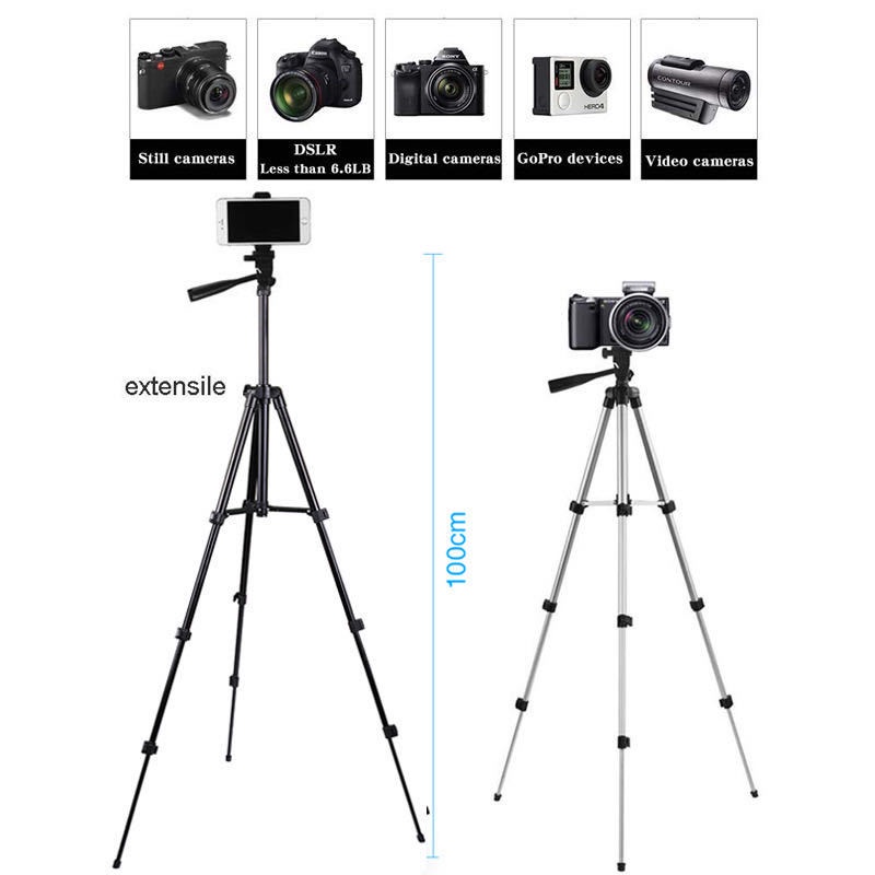 Chân đế gậy chụp ảnh Tripod 3120 chống rung ,quay phim chụp ảnh tự sướng Selfie, giá đỡ máy ảnh xoay 360