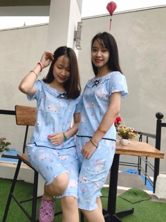 Bộ mặc nhà thô lụa