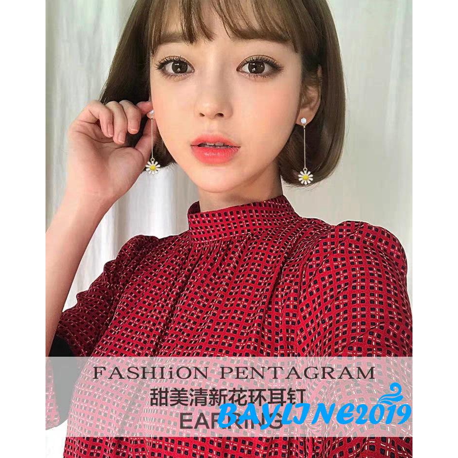 Đôi khuyên tai ngắn/dài hình hoa xinh xắn cho nữ