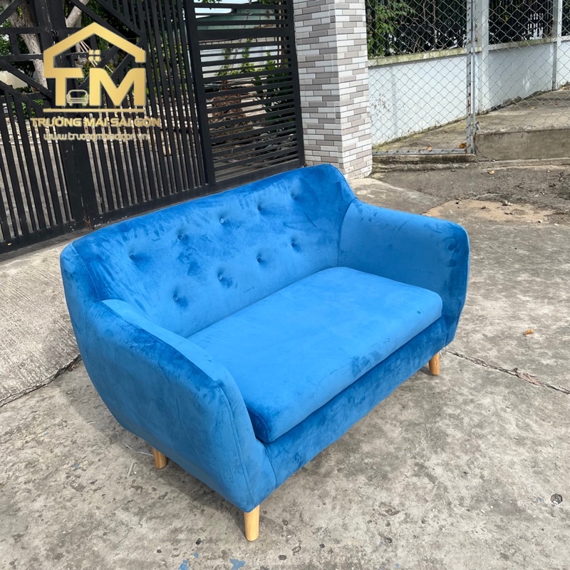 Ghế sofa băng mini 1m2 hàn quốc Trường Mai Sài Gòn khung gỗ cứng cáp nệm muss êm ái cao cấp
