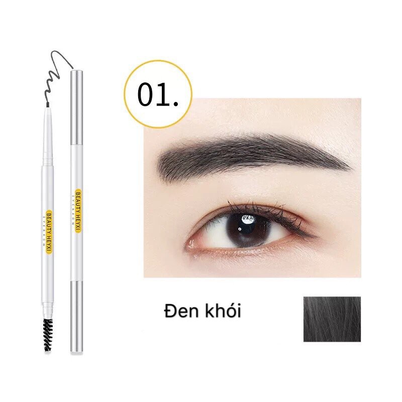 Chì kẻ mày 2 đầu nét mảnh HEYXI Verythin Eyebrow Pencil | BigBuy360 - bigbuy360.vn