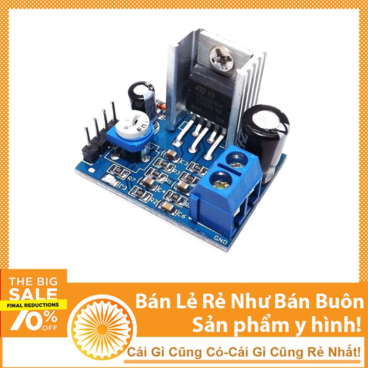 Mạch âm ly TDA2030 mini 18W 6-12V 23x31mm