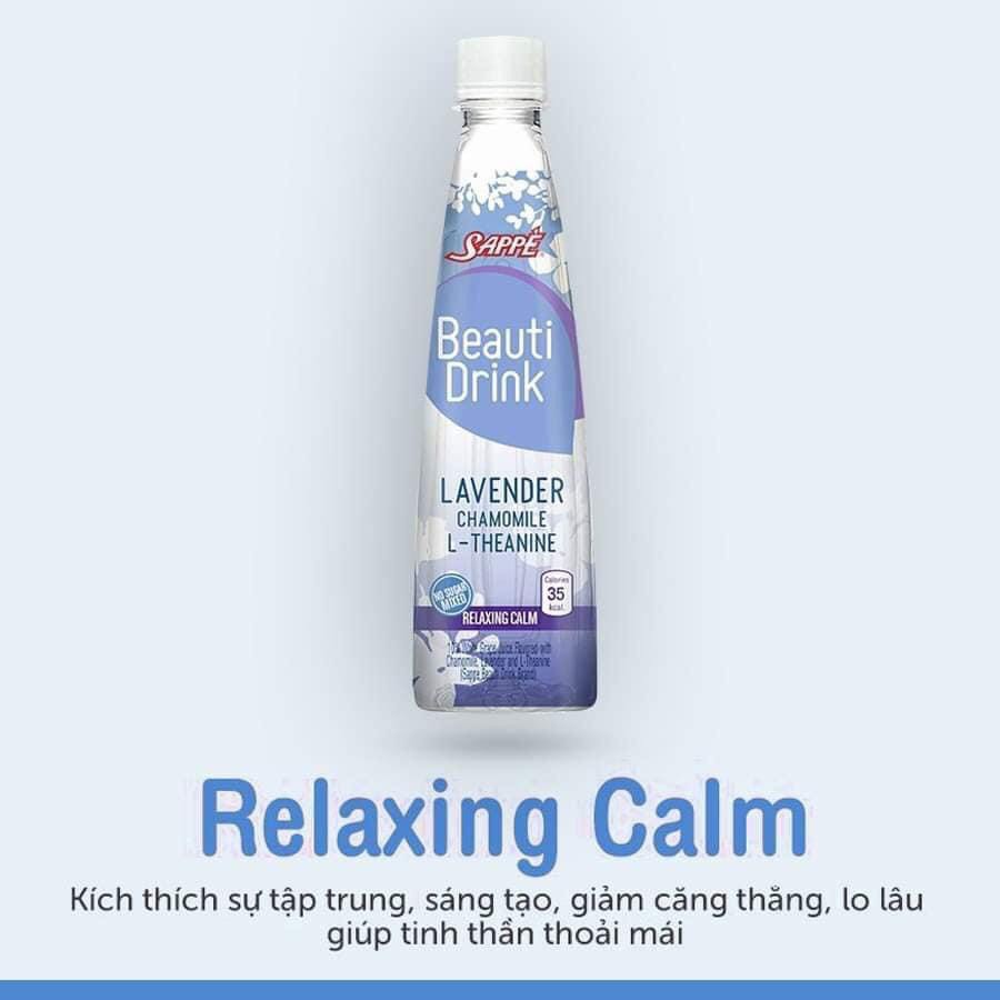 Nước uống đẹp da Beauti Drink với Hoa Cúc, Lavender và L-Theanine