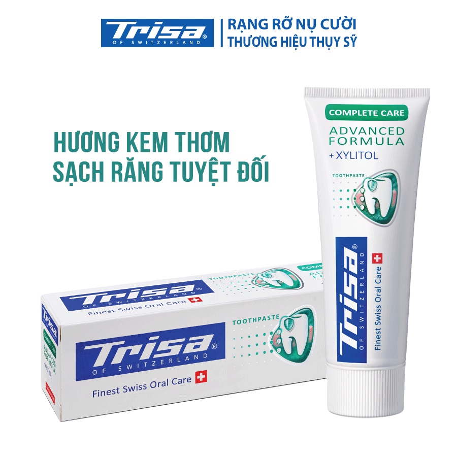 Kem Đánh Răng Đến Từ Thụy Sỹ Trisa Complete Care 75ml