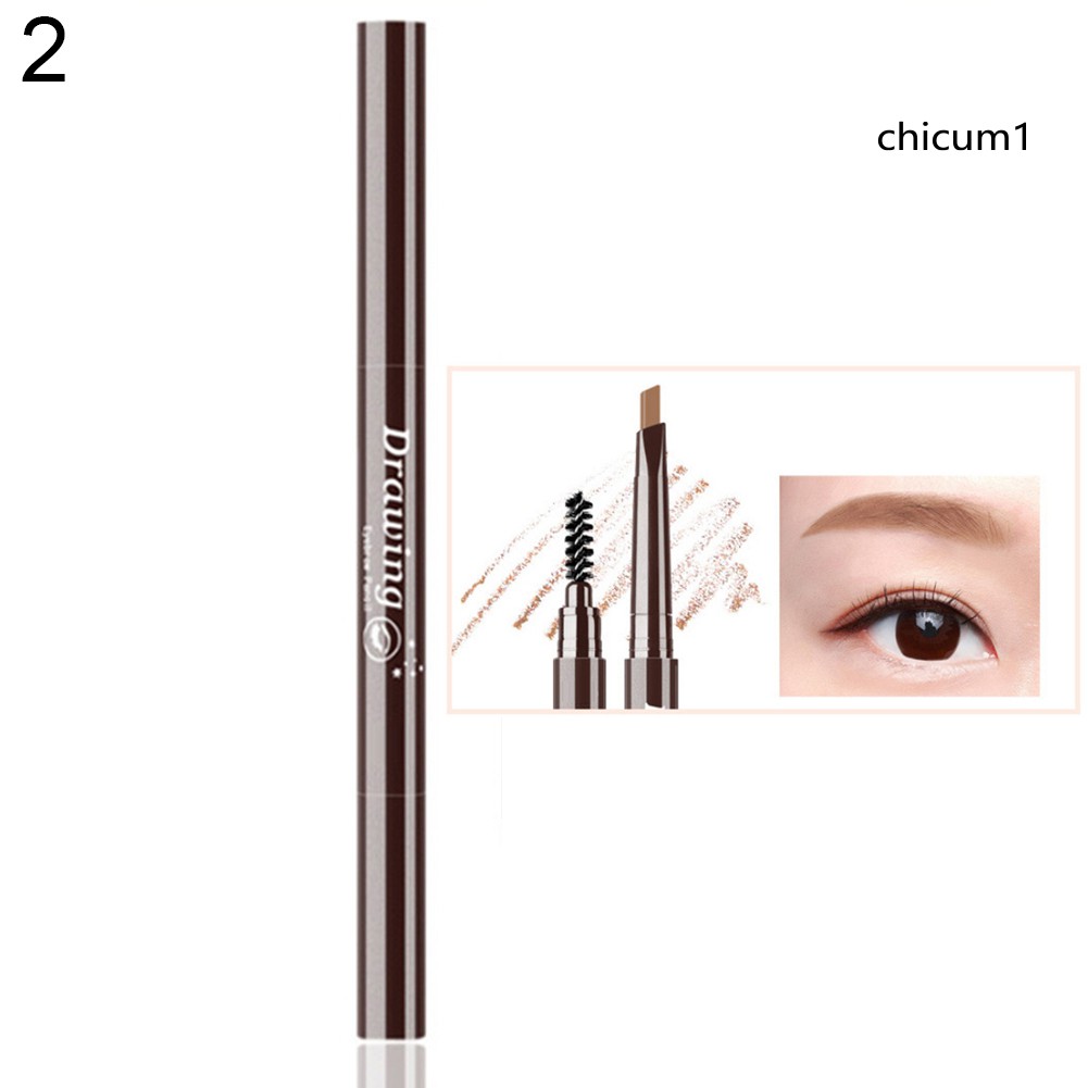 Chì Kẻ Mày Dạng Vặn Có Đầu Cọ Chải Trang Điểm Lông Mày Không Nhòe