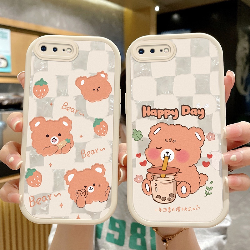Camera Lens Protector Shell Pattern Phone Case For iPhone 6 6s 6 Plus 6s Plus iPhone 7 Plus 8 Plus iPhone 13 13 Pro 13 Pro Max Cute Bear Rabbit Girl Women Gift Cover