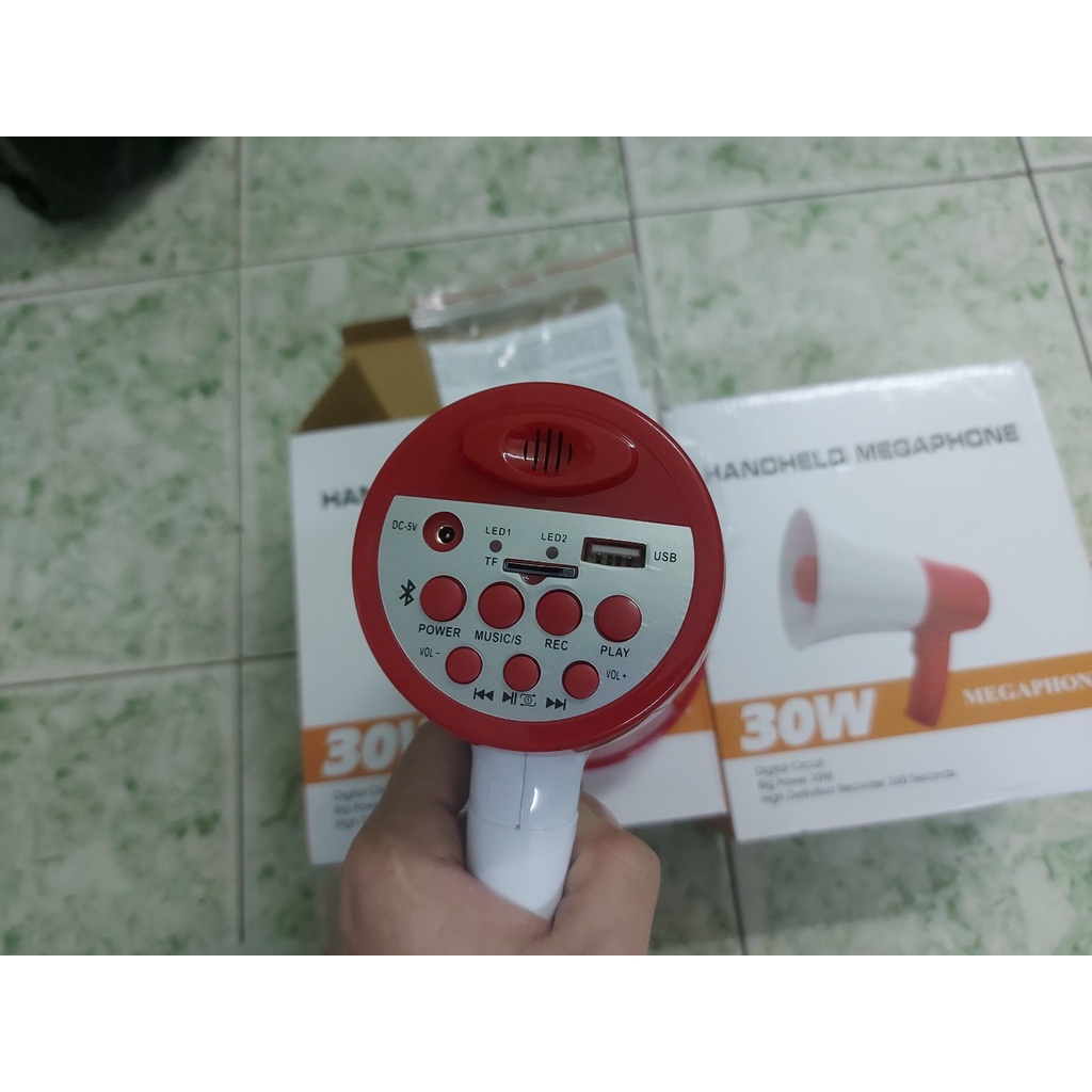 Loa phóng thanh MEGAPHONE , loa bán hàng, trợ giảng, dã ngoại mẫu mới
