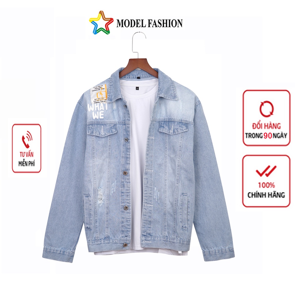 Áo khoác Jean nam chống nắng basic cá tính Model fashion AKJ2022