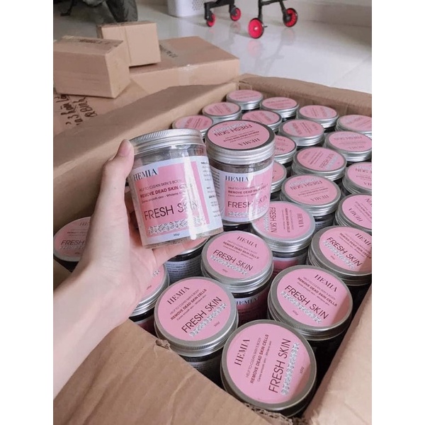 [Chính Hãng] Tẩy Da Chết Organic Cafe Sữa Non HEMIA Hàn Quốc | BigBuy360 - bigbuy360.vn