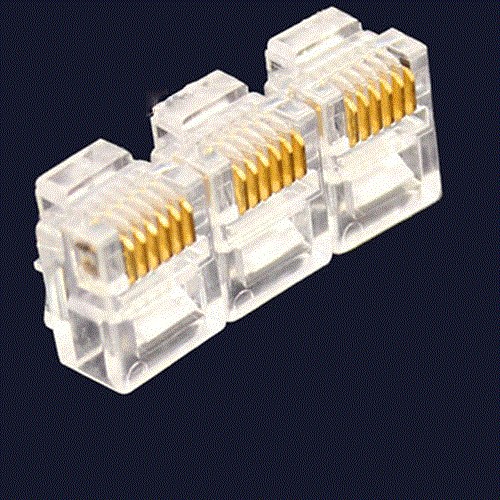 Hạt điện thoại RJ11  Hộp Hạt Thoại AMP ( 100 hat ) 4pin chính hãng chân đồng. Cat3 AMP P/N:406372-1 | BigBuy360 - bigbuy360.vn