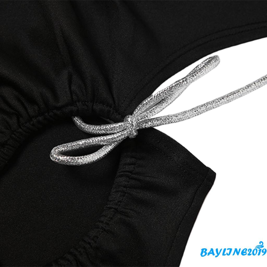 Đầm Ôm Hai Dây Cổ Chữ V Khoét Sâu Màu Trơn Thời Trang Cho Nữ