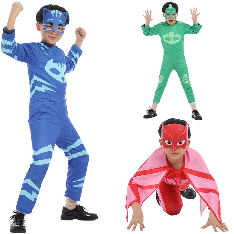 PJ Masks Bộ Mặt Nạ Găng Tay Và Mặt Nạ Hóa Trang Halloween Cho Bé