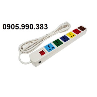 Ổ cắm kéo dài đa năng công tắc 2 cực Lioa 6DN2.52N