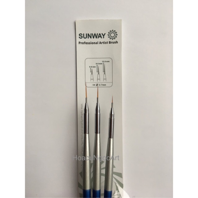 Set 3 cọ tỉa Sunway cao cấp