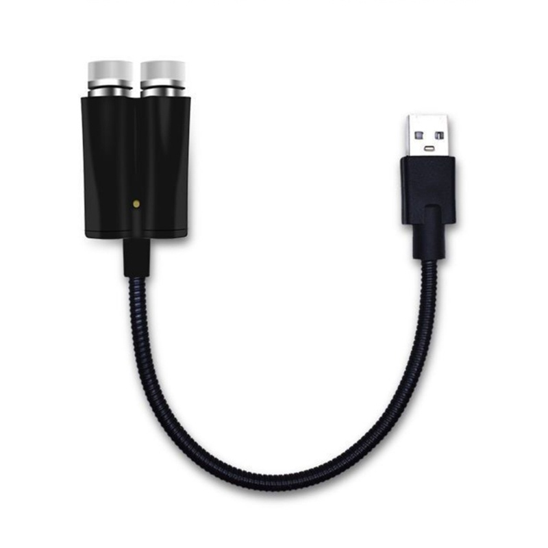 Đèn LED Chiếu Ánh Sáng Trời Sao Gắn Trần Xe Hơi Trang Trí Nội Thất Có Thể Điều Chỉnh Cổng USB