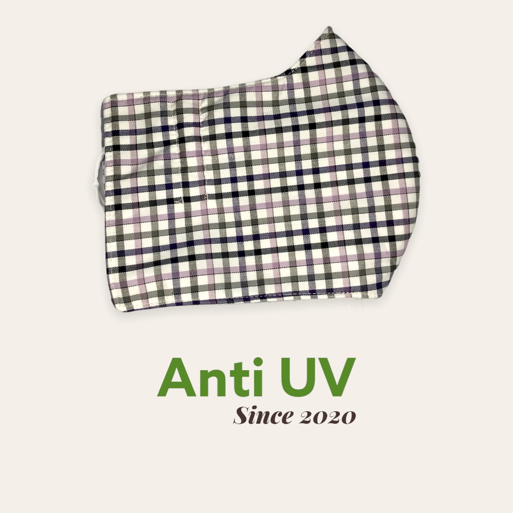 Khẩu trang vải 3 lớp Cao Cấp che tai Nam Nữ thoáng khí tròn đen - Khẩu trang thời trang - Anti UV