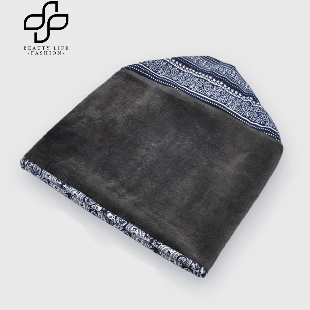 Mũ beanie kiêm khăn choàng cổ tròn dành cho unisex