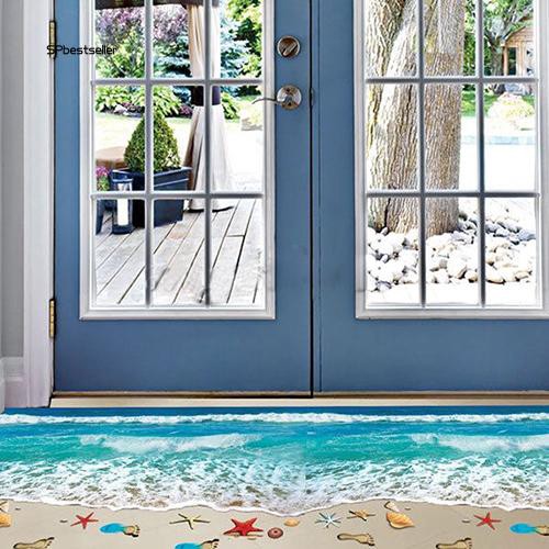 Miếng dán tường trang trí 3D chủ đề biển