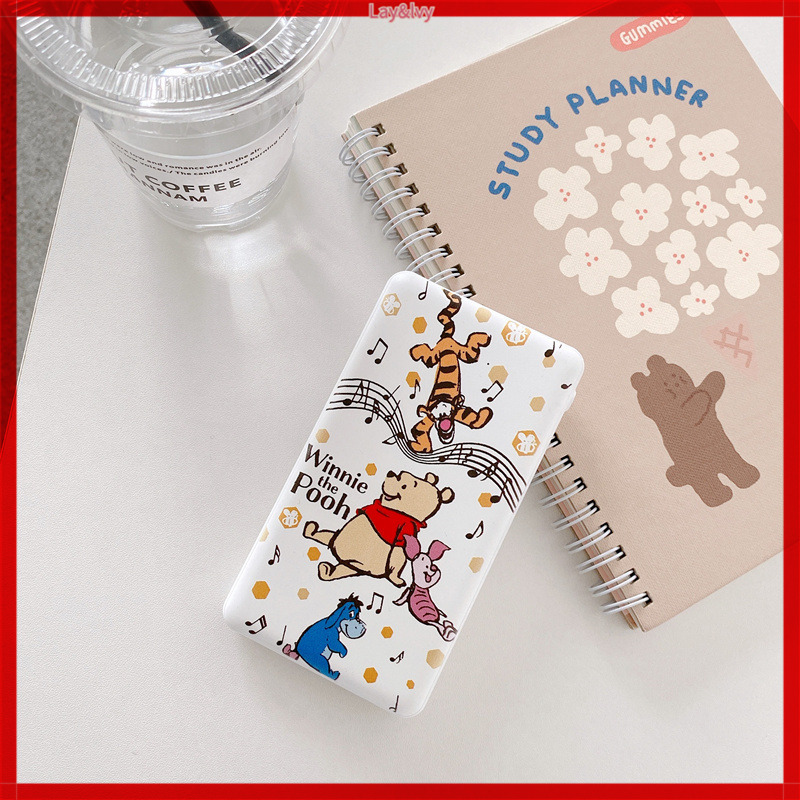 TIGGER Pin Sạc Dự Phòng Mini 10,000 Mah Hình Gấu Pooh Dễ Thương