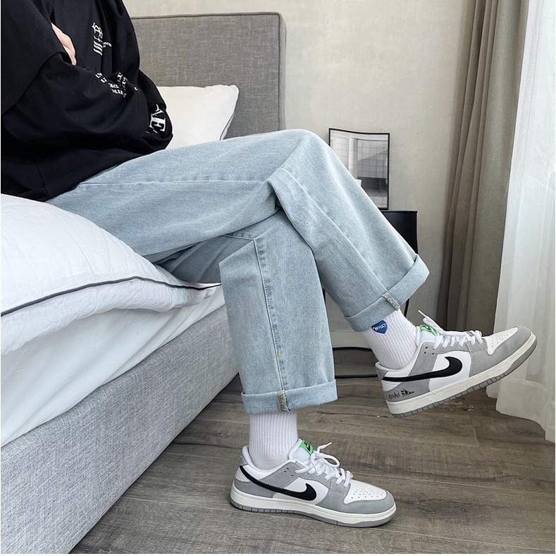 Quần jean nam baggy ống rộng suông đứng chất bò cao cấp PATADO SR01 hottrend 2022 | BigBuy360 - bigbuy360.vn