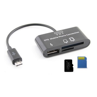 Cáp otg micro usb đa năng 3 in 1