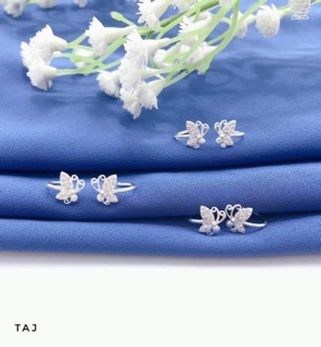 bông tai bướm bạc ta t30