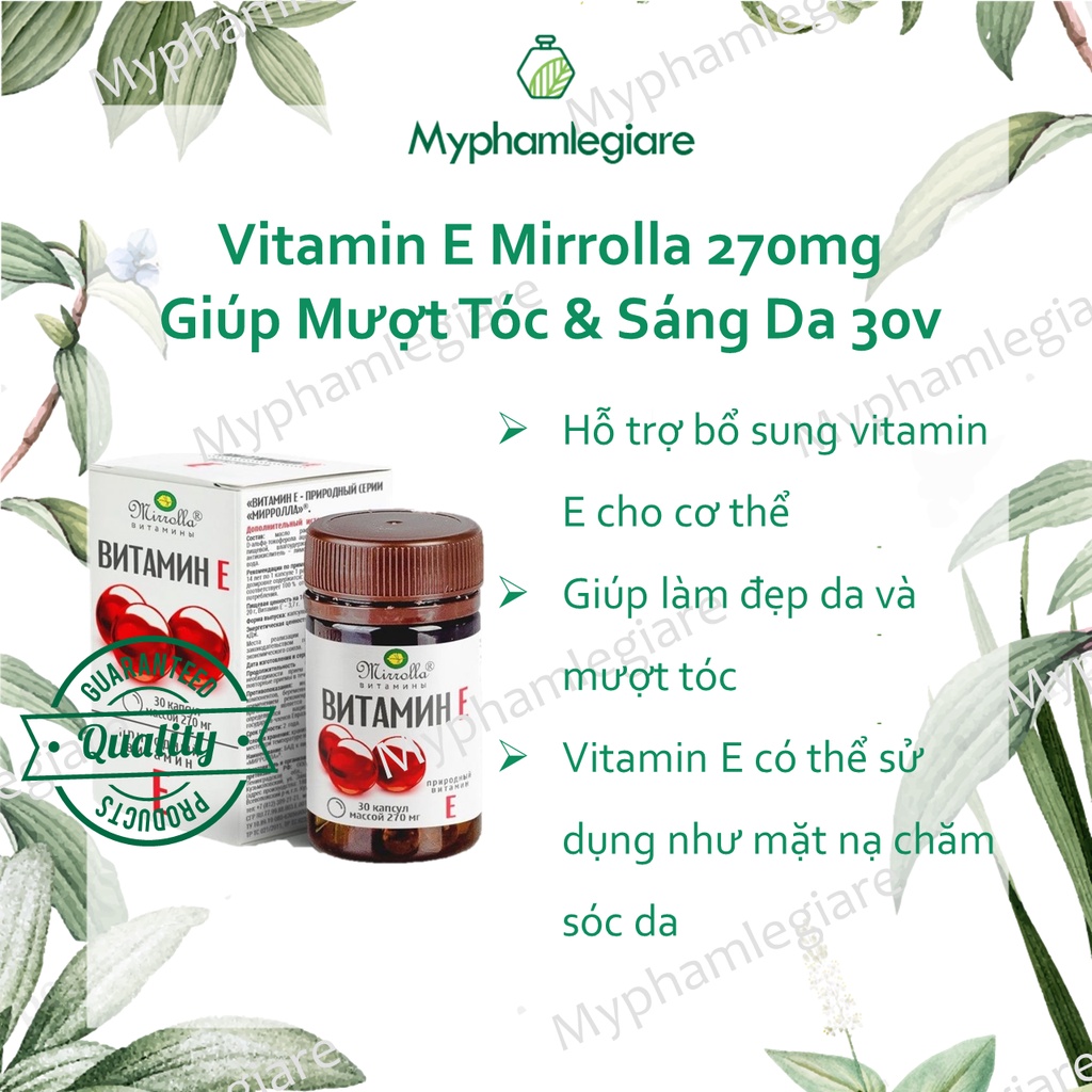 E đỏ mirrolla 270mg h30v