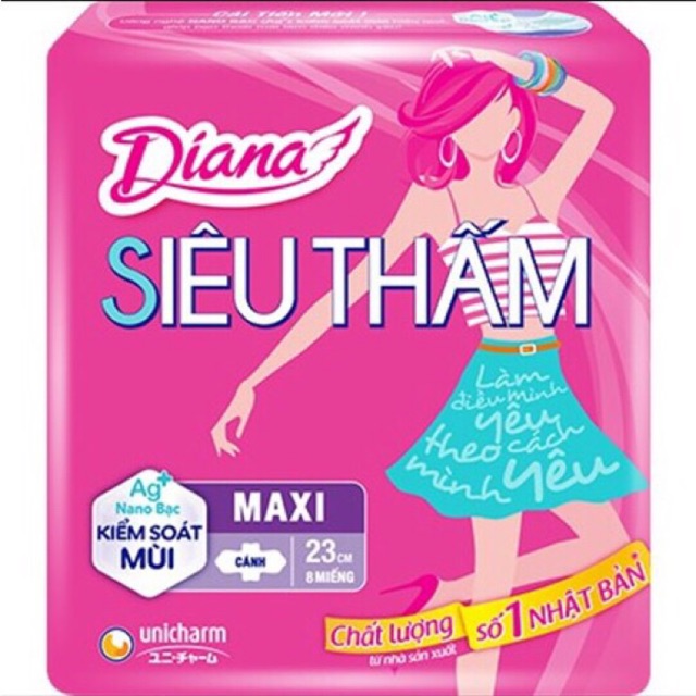Lốc 6 Gói BVS Diana Maxi cánh