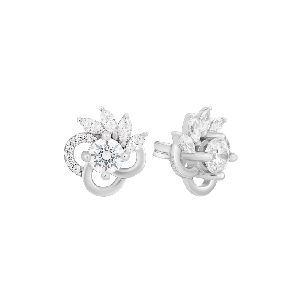 Bông tai bạc đính đá ECZ PNJSilver XMXMW000028