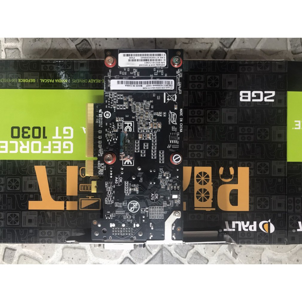 Card màn hình Palit GT 1030 2GB GDDR5, 64-bit, HDMI+DVI Chính Hãng Bảo hành 36 tháng Viết Sơn