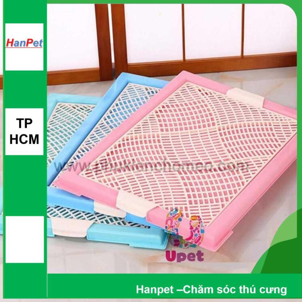 Hanpet.GV- 1412- Khay vệ sinh dẹt chéo nhỏ 46x34x2 (mạng) ( BP104 ) (- 4711551)