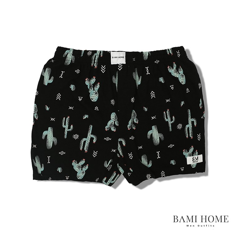 Quần short đùi ngủ nam nữ BAMI HOME, chất thun cotton thoáng mát, mềm mại QNTCT- 008 | BigBuy360 - bigbuy360.vn