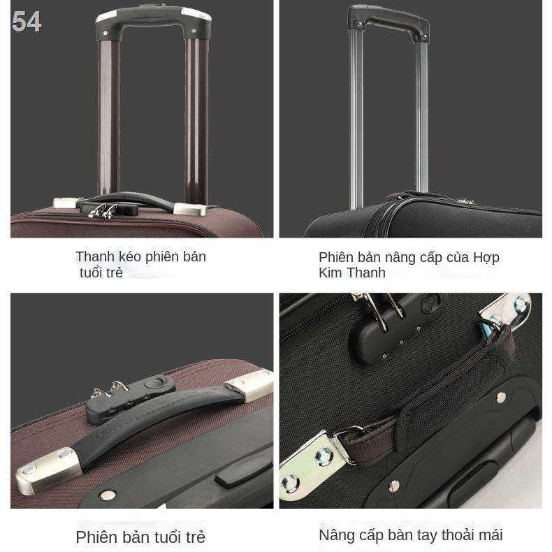 （Hộp kéo）Vali kéo vải cỡ lớn 30 inch nam, thùng đựng hành lý, hộp mật mã, bánh đa năng, lên máy bay 20