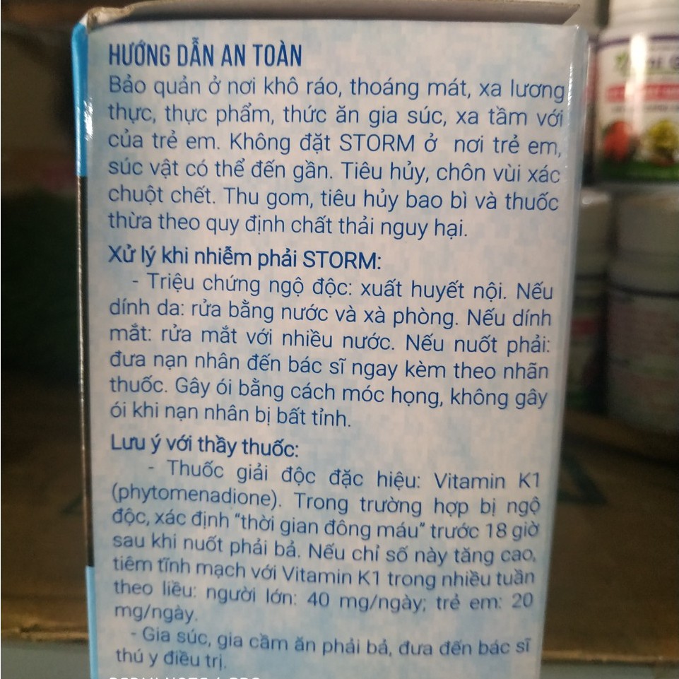 (20 Viên) Thuốc Diệt Chuột Storm - Thuốc chuột Storm Thế Hệ Mới