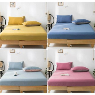 Bộ Ga gối Cotton Tici Nhập Khẩu Hàn Quốc Phân Phối K&K Bedding Các Mẫu Trơn 3 Món (Hàng Cao Cấp Loại Đẹp)