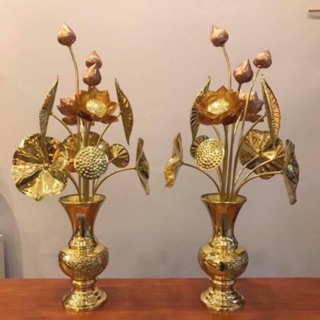 Bó Hoa Sen Bằng Đồng Cao Cấp Loại To