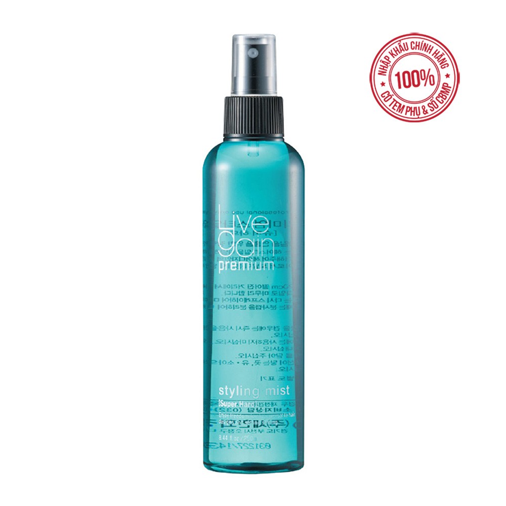 Keo Xịt Cứng Livegain Premium Styling Mist 250ml Hàn Quốc