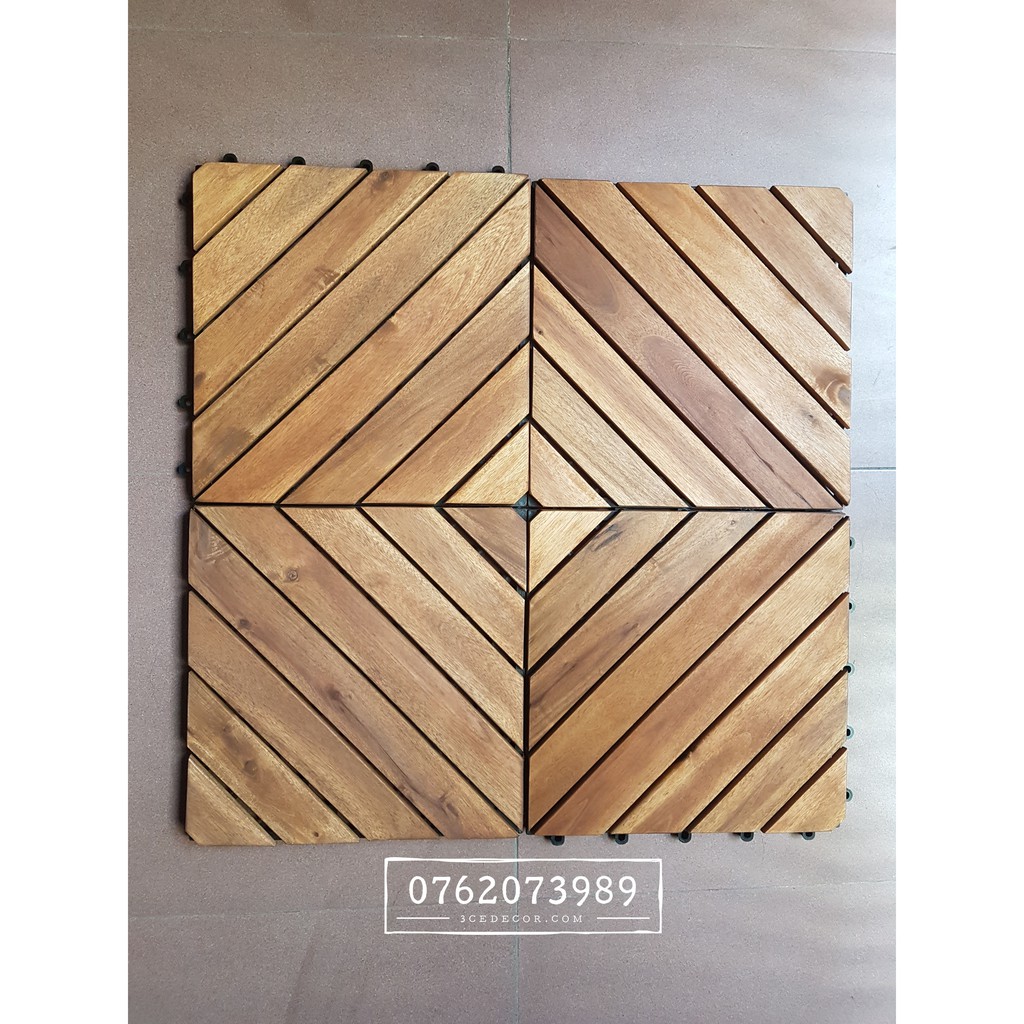 Sàn gỗ tự nhiên vỉ nhựa ngoài trời | BigBuy360 - bigbuy360.vn