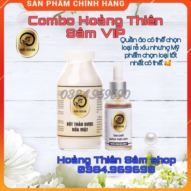 Combo Hoàng Thiên Sâm VIP ⚡️Freeship ⚡️cho làn da trắng mịn Hồng hào.