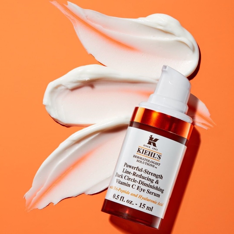 Kiehl's Kem dưỡng mắt Powerful-Strength Line-Reducing &amp; Dark Circle-Diminishing Vitamin C Eye Serum 3ml