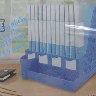 Kệ hồ sơ 4 ngăn kèm hộp bút
