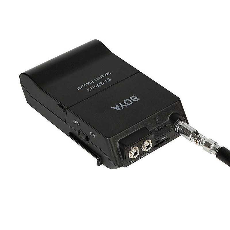 Micro không dây VHF cho máy ảnh, máy quay và điện thoại - Mic thu âm không dây BOYA BY-WFM12