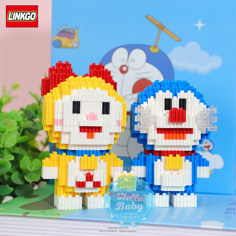 Combo 6 nhân vật xếp hình Doraemon và các bạn - Lego Doraemon