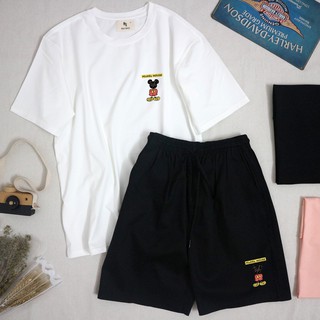 Combo Áo Thun + Short Kaki Mickey Mouse