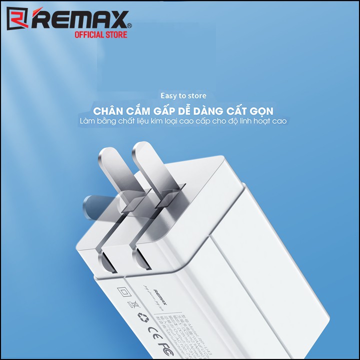 Cốc Sạc 4 cổng USB, Remax Wanfu RP-U43, max 3.4A, Củ Sạc Nhanh Đa Năng