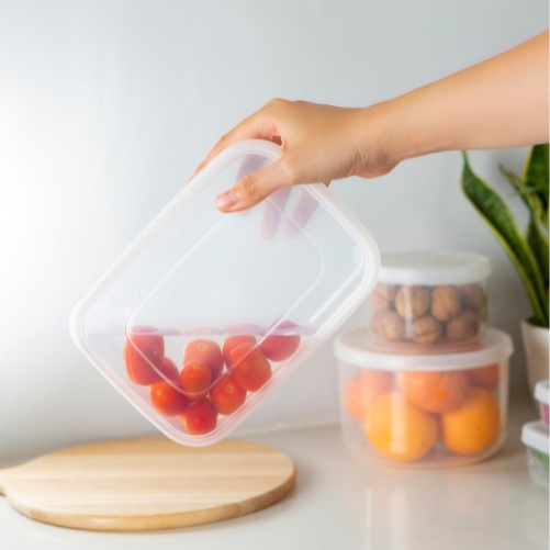 Hộp nhựa, hộp đựng thực phẩm, hộp đựng thức ăn cao cấp chịu nhiệt với lò vi sóng an toàn sức khỏe - Giao màu ngẫu nhiên