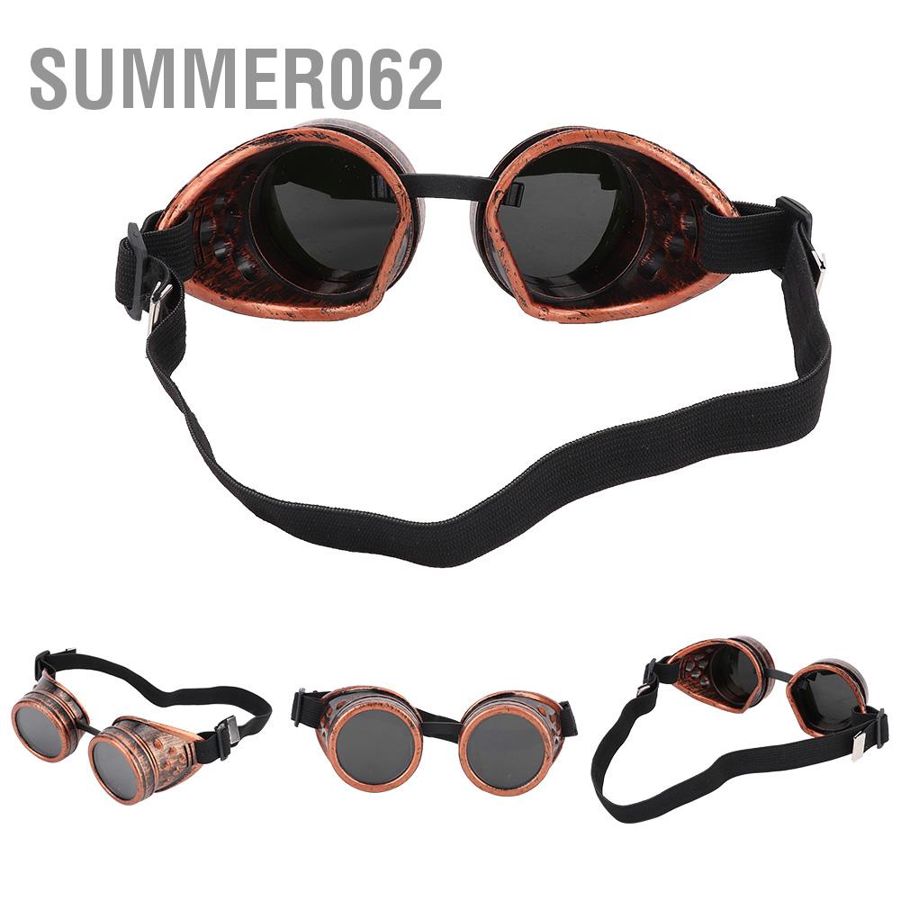 [Hàng Sẵn] Kính Steampunk phong cách ABS Vintage Kính râm hai lớp cho trang trí đạo cụ tiệc tùng【Summer062】