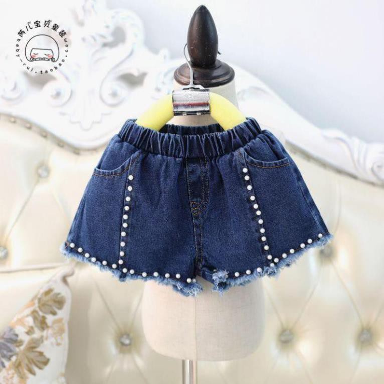 [XẢ KHO] QJ35⚡Size100-140 (12-30kg)⚡Quần Short Jean bé gái⚡Thời trang trẻ Em hàng quảng châu freeship